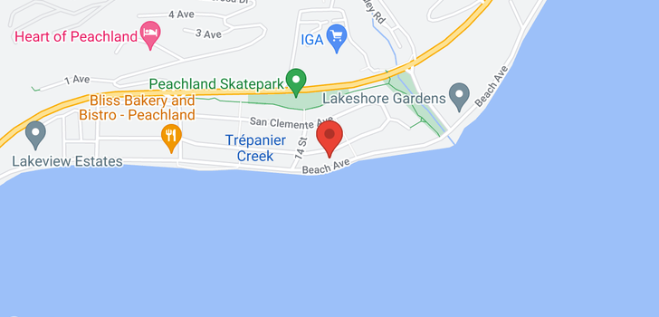 map of 4080 Beach Avenue